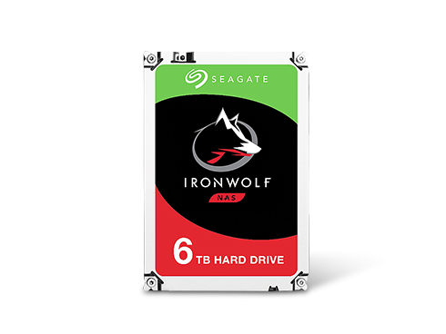 Seagate IronWolf 6TB NAS Hard Drive 7200 RPM 256MB Cache SATA 6.0Gb/s CMR 3.5" Internal HDD