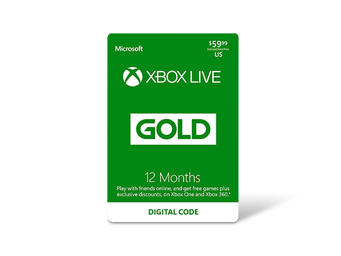 Xbox LIVE 12 Months Gold Membership US (Digital Code)