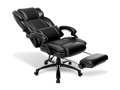 Big and Tall Reclining Office Chair - High Back Executive Computer Desk Chair with Built-in Lumbar Support