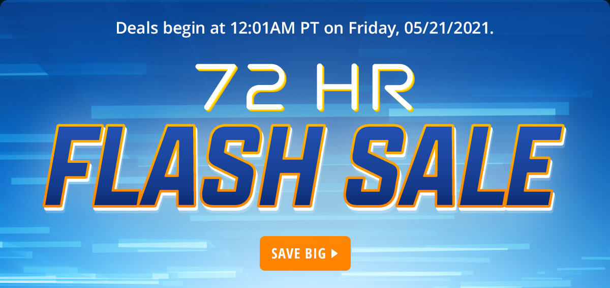 72HR FLASH SALE