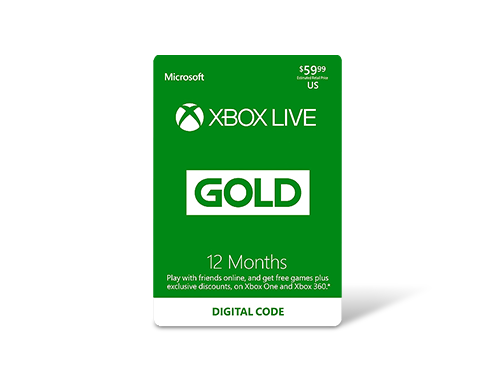 Xbox LIVE 12 Months Gold Membership US (Digital Code)