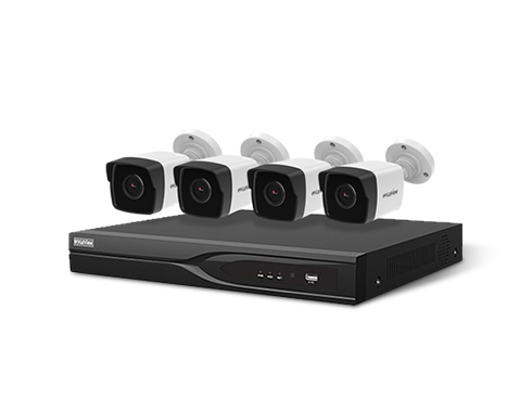 LaView 8 Channel DVR Security System with 4x Ultra HD 4K 8.3MP IP67 H.265 Color Night Vision Metal Outdoor Bullet Cameras, and Built-in 1TB HDD