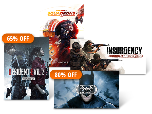 UP TO 80% OFF SELECT PC DIGITAL GAMES* 