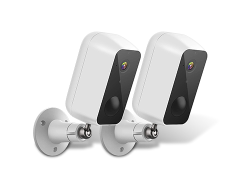 2 * LaView Security Camera Outdoor, Rechargeable Battery Powered 9600mAh Combo