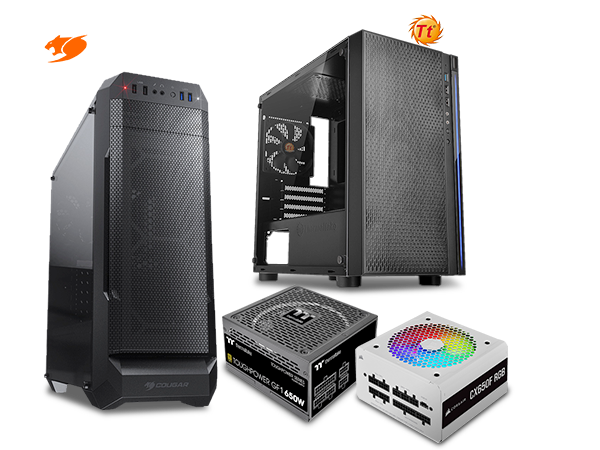 10% OFF SELECT THERMALTAKE, COUGAR & CORSAIR CASES