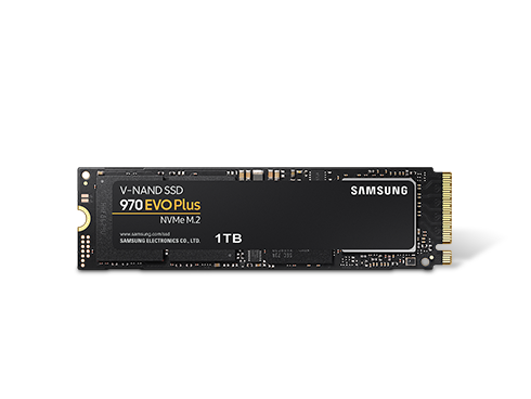 SAMSUNG 970 EVO PLUS M.2 2280 1TB PCIe Gen 3.0 x4, NVMe 1.3 V-NAND 3-bit MLC Internal Solid State Drive