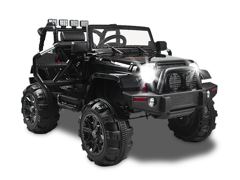 12V MP3 Kids Ride On Car Truck with Remote Control 3 Speed LED Lights Black