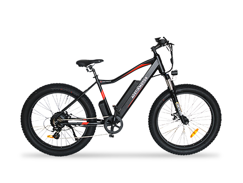 AOSTIRMOTOR 750W Motor 26"Fat Tire 48V 10.4AH Removable Lithium Battery Electric Mountain Bicycle for Adults S07-2