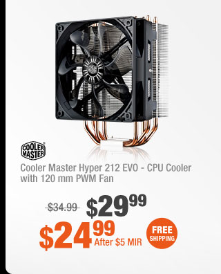 Cooler Master Hyper 212 EVO - CPU Cooler with 120 mm PWM Fan