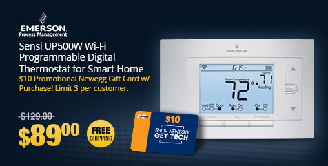 Sensi UP500W Wi-Fi Programmable Digital Thermostat for Smart Home