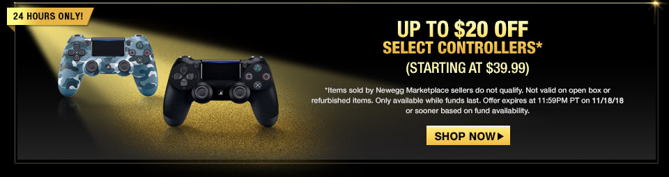 $20 OFF SELECT CONTROLLERS*