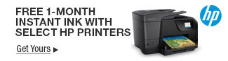 HP - Free 1-Month Instant Ink With Select HP Printers