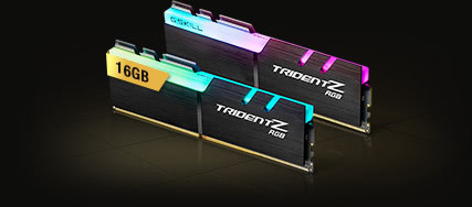G.SKILL TridentZ RGB Series 16GB (2 x 8GB) 288-Pin DDR4 SDRAM DDR4 3200 (PC4 25600) Desktop Memory Model F4-3200C16D-16GTZR