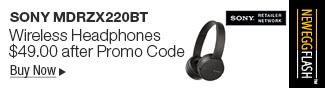 Newegg Flash - SONY MDRZX220BT Wireless Headphones