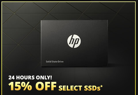 15% OFF Select SSDs*