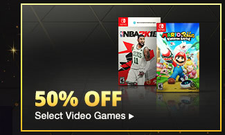 50% OFF SELECT VIDEO GAMES*