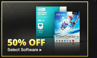 50% OFF SELECT SOFTWARE*