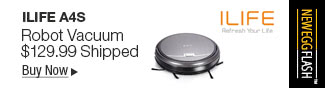 Newegg Flash - ILIFE A4S Robot Vacuum 