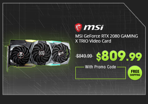 MSI GeForce RTX 2080 GAMING X TRIO Video Card