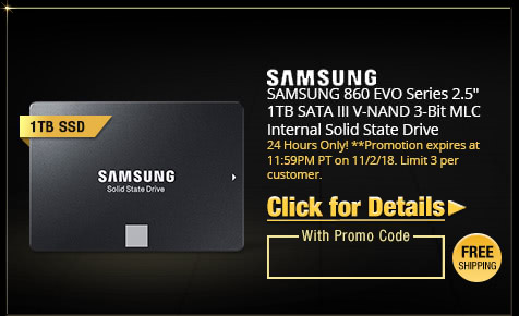 SAMSUNG 860 EVO Series 2.5" 1TB SATA III V-NAND 3-Bit MLC Internal Solid State Drive