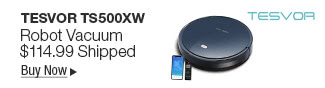 Newegg Flash - Tesvor TS500XW Robot Vacuum