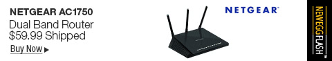 Newegg Flash – NETGEAR Smart WiFi Router with Dual Band Gigabit for Amazon Echo/Alexa - AC1750, R6400-100NAS
