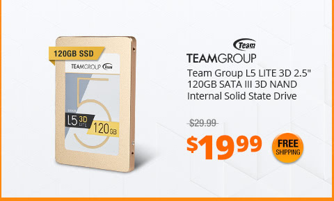 Team Group L5 LITE 3D 2.5" 120GB SATA III 3D NAND Internal Solid State Drive