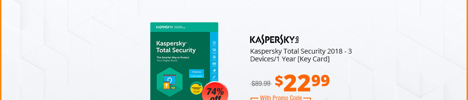 Kaspersky Total Security 2018 - 3 Devices/1 Year [Key Card]