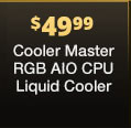 Cooler Master RGB AIO CPU Liquid Cooler