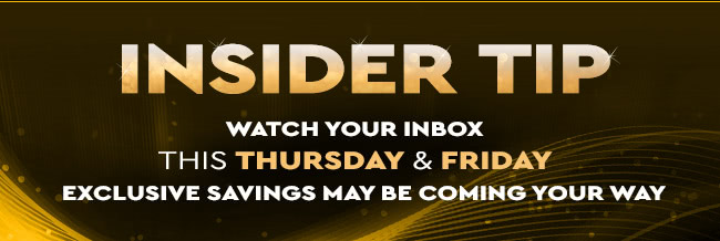 Black Friday Insider Tip