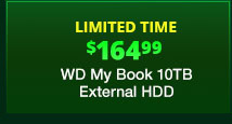 Limited Time: WD My Book 10TB External HDD