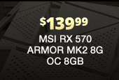 MSI RX 570 ARMOR MK2 8G OC 8GB