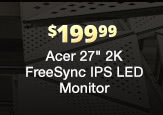 Acer 27" 2K IPS LED Monitor