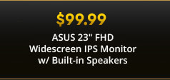 ASUS 23 inch FHD Widescreen IPS Monitor w/ Built-in Speakers