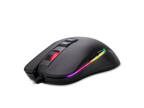 Rosewill Ergonomic RGB Gaming Mouse w/ 9 Programmable Buttons, 10000 dpi, 12 Backlight Modes