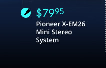 Pioneer X-EM26 Mini Stereo System