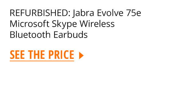 REFURBISHED: Jabra Evolve 75e Microsoft Skype Wireless Bluetooth Earbuds