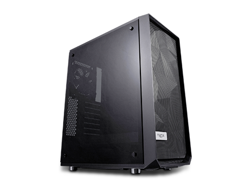 Fractal Design Meshify C Black ATX High-Airflow Compact Dark Tint Tempered Glass Window Mid Tower PC Case