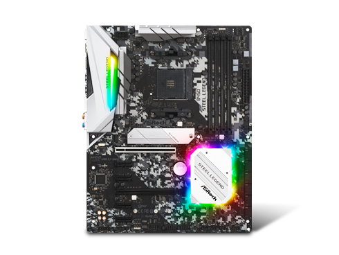 ASRock B450 Steel Legend AM4 AMD Promontory B450 SATA 6Gb/s ATX AMD Motherboard