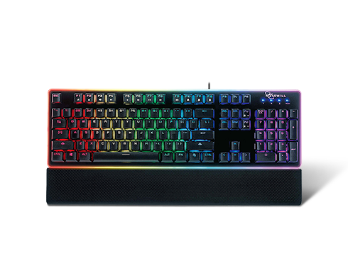 ROSEWILL NEON K51 Hybrid Mechanical RGB Gaming Keyboard Multicolor Backlit Keyboard, Black