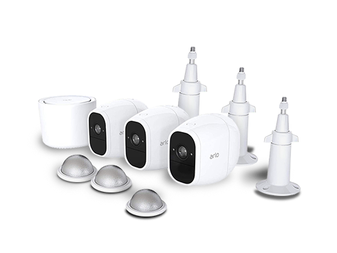 Arlo Pro 2 Wireless Security System, 3 Rechargeable Battery Powered Cameras
