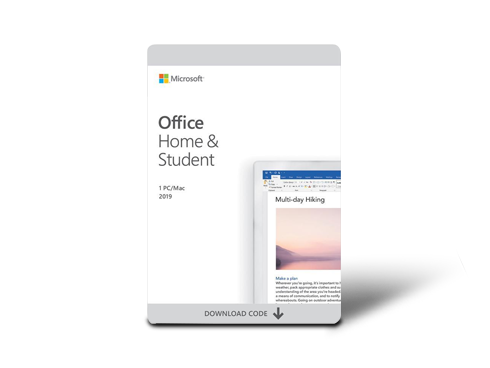 Microsoft Office Home and Student 2019 - 1 Device, Windows 10 PC/Mac Download
