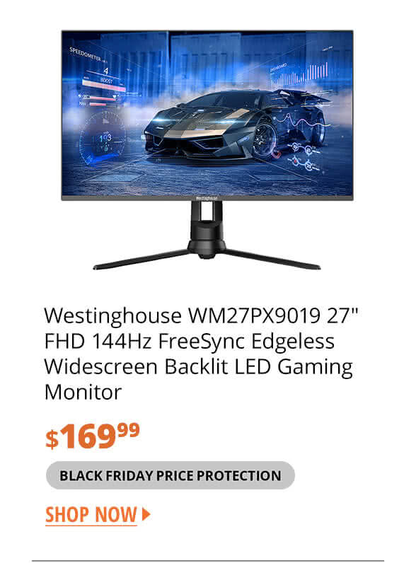 Westinghouse WM27PX9019 27" FHD 144Hz FreeSync Edgeless Widescreen Backlit LED Gaming Monitor