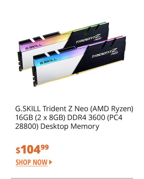 G.SKILL Trident Z Neo (AMD Ryzen) 16GB (2 x 8GB) DDR4 3600 (PC4 28800) Desktop Memory