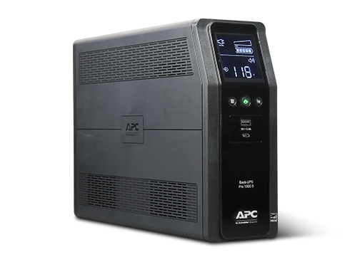 APC BR1500MS 1500 VA Pure SineWave 10 Outlets 2 USB Charging Ports Back-UPS Pro Battery Backup