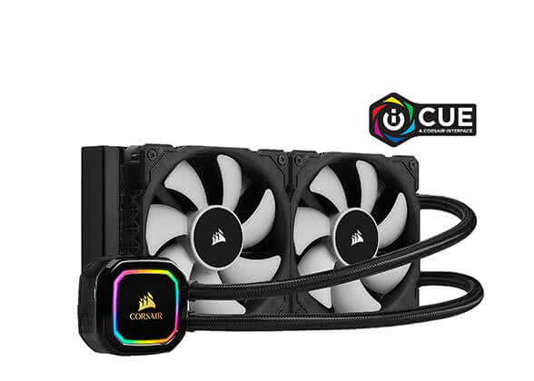 CORSAIR iCUE H100i RGB PRO XT, 240mm Radiator Liquid CPU Cooler