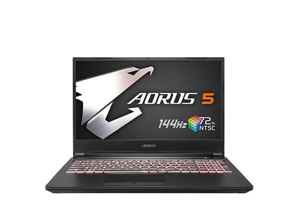 Gigabyte Aorus 5 15.6" FHD 144Hz Gaming Laptop Intel i7 10750H RTX 2060 16GB DDR4 512GB SSD 