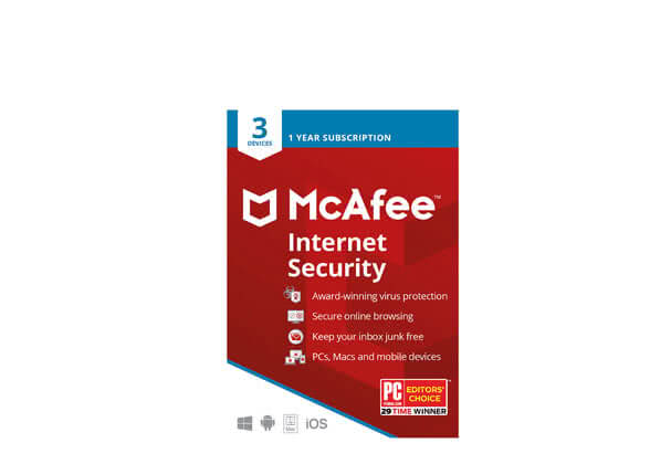 McAfee Internet Security - 3 Devices / 1 Year