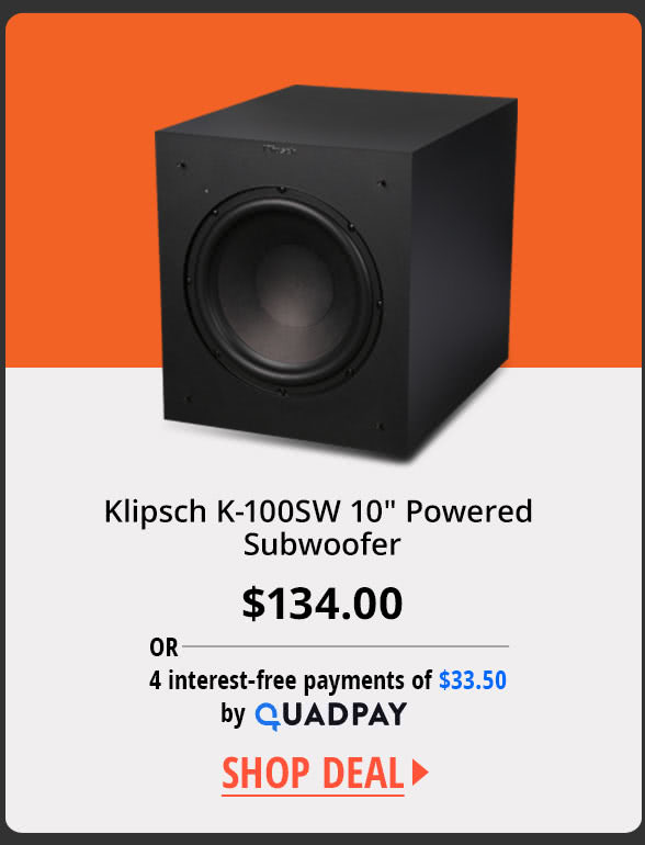 Klipsch K-100SW 10" Powered Subwoofer