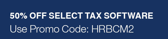 50% off select tax software